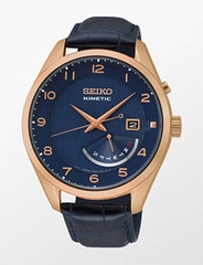 lbwm ĐỒNG HỒ NAM SEIKO KINETIC SRN062P1 DÂY DA MẠ VÀNG HỒNG