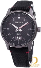 lbwm ĐỒNG HỒ NAM SEIKO SUR271P1 MẶT ĐEN DÂY NYLON