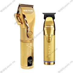 Combo 29 - Tông đơ 911 LƯỠI KÉP GOLD + Tông viền L27