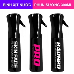 Bình xịt nước áp suất N3 Black phun sương nano Skin Fade 300ml