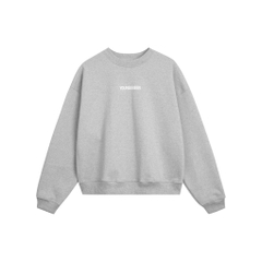 GRAY FRONT BACK LOGO SWEATER