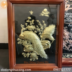 TRANH ĐÔI CÔNG ĐỒNG VÀNG 1M25 X 60CM