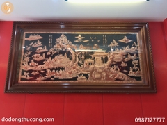 TRANH ĐỒNG QUÊ ĐỒNG ĐỎ 2M30 X 1M20