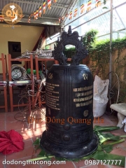 CHUÔNG ĐỒNG 300KG XI ĐEN GIẢ CỔ