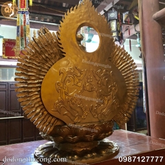 TƯỢNG PHẬT CHUẨN ĐỀ ĐỒNG ĐỎ CAO 1M76
