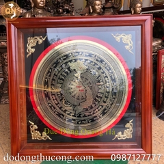 TRANH MẶT TRỐNG ĐỒNG ĂN MÒN 1M X 1M