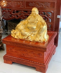 TƯỢNG DI LẠC DỰA BỊ THẾP VÀNG 9999