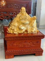 TƯỢNG DI LẠC DỰA BỊ THẾP VÀNG 9999