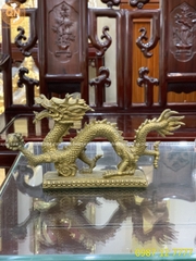 TƯỢNG RỒNG NHẢ NGỌC THẾP VÀNG 9999