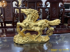 TƯỢNG NGỰA TIỀN TÀI LỘC THẾP VÀNG 9999