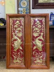 TRANH CÁ CHÉP 1M NỀN ĐỎ