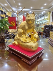 Mèo Đứng Bị Tiền Dát Vàng 9999