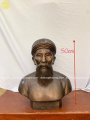 TƯỢNG CỤ PHAN BỘI CHÂU CAO 50CM ĐỒNG ĐỎ