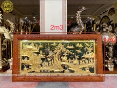 TRANH VINH QUY BÁI TỔ 2M3 THẾP VÀNG 9999