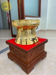 QUẢ TRỐNG 50CM MẠ VÀNG