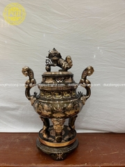 BỘ ĐỈNH ĐỒNG ĐỎ LÀM MÀU PHỚT NỈ CAO 60CM