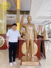 TƯỢNG BÁC HỒ VẪY TAY CHÀO CAO 1M76