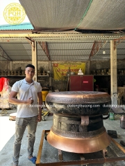 QUẢ TRỐNG ĐỒNG ĐỎ ĐƯỜNG KÍNH 1M2 MÀU ĐỎ ĐEN