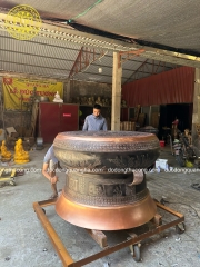 QUẢ TRỐNG ĐỒNG ĐỎ ĐƯỜNG KÍNH 1M2 MÀU ĐỎ ĐEN