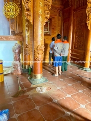 ỐP CỘT NHÀ BẰNG ĐỒNG