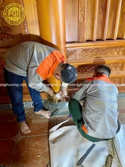 ỐP CỘT NHÀ BẰNG ĐỒNG