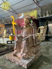 TƯỢNG CỤ TỔ DÒNG HỌ NGUYỄN PHÚ ( NGHI LỘC - NGHỆ AN) DÁT VÀNG 9999