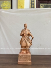 TƯỢNG TRẦN HƯNG ĐẠO CAO 60CM ĐỒNG ĐỎ