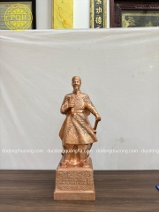 TƯỢNG TRẦN HƯNG ĐẠO CAO 60CM ĐỒNG ĐỎ