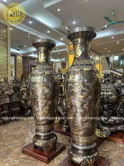 lộc bình cao 1m75 khảm ngũ sắc