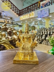 TƯỢNG VUA HÙNG DÁT VÀNG CAO 25CM