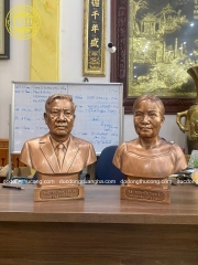TƯỢNG CHÂN DUNG BẰNG ĐỒNG MÀU CỔ