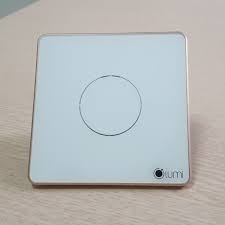 Công tắc Lumi 1 nút viền nhôm