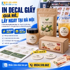 In Decal Giấy Giá Rẻ, Lấy Ngay – Xưởng In Tem Decal Hà Nội