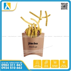 In túi giấy, hộp giấy đựng khoai tây chiên lấy nhanh, GIÁ RẺ