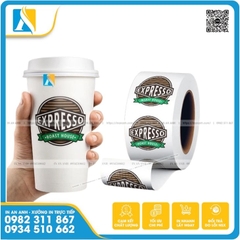 In tem dán ly trà sữa, ly cafe nhựa đẹp lấy nhanh, giá rẻ