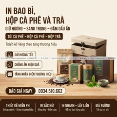 In Bao Bì, Hộp Cà Phê & Trà Theo Thương Hiệu - Giữ Hương, Sang Trọng