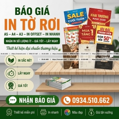 Báo Giá In Tờ Rơi - Bảng Giá Chi Tiết Theo Kích Thước & Số Lượng