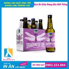 Hộp giấy đựng bia được thiết kế đẹp xách 6 chai, 4 chai, 2 chai