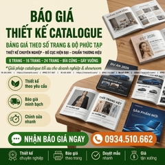 Báo Giá Thiết Kế Catalogue - Bảng Giá Theo Số Trang & Độ Phức Tạp