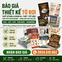 Báo Giá Thiết Kế Tờ Rơi - Thiết Kế Đơn & Combo In+Thiết Kế Tiết Kiệm