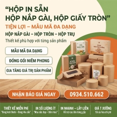 In Hộp Nắp Gài, Hộp Giấy Tròn - Tiện Lợi, Đa Dạng Kiểu Dáng