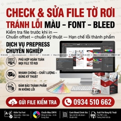 Check & Sửa File Tờ Rơi Trước Khi In - Tránh Lỗi Màu, Font, Bleed