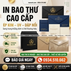 In Phong Bì Cao Cấp Ép Kim, UV, Dập Nổi - Sang Trọng, Đẳng Cấp