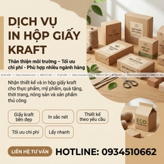 Dịch Vụ In Hộp Giấy Kraft Thân Thiện Môi Trường Tối Ưu Chi Phí