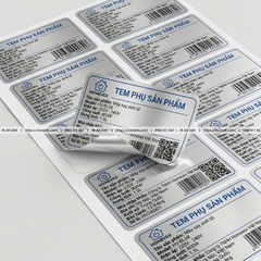 Xưởng In Tem Xi Bạc Metalized Phản Quang