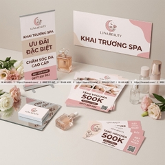 Gói In Trọn Bộ Khai Trương - Tờ Rơi + Standee + Name Card + Banner