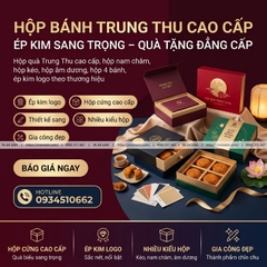 Hộp Bánh Trung Thu Cao Cấp - Ép Kim Sang Trọng, Quà Tặng Đẳng Cấp