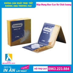 Hộp giấy đựng bao su được thiết kế và in ấn chất lượng, sang trọng nhất.