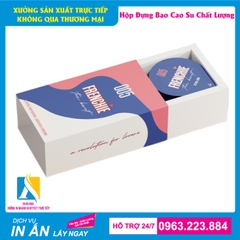 Hộp giấy đựng bao su được thiết kế và in ấn chất lượng, sang trọng nhất.