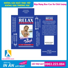 Hộp giấy đựng bao su được thiết kế và in ấn chất lượng, sang trọng nhất.